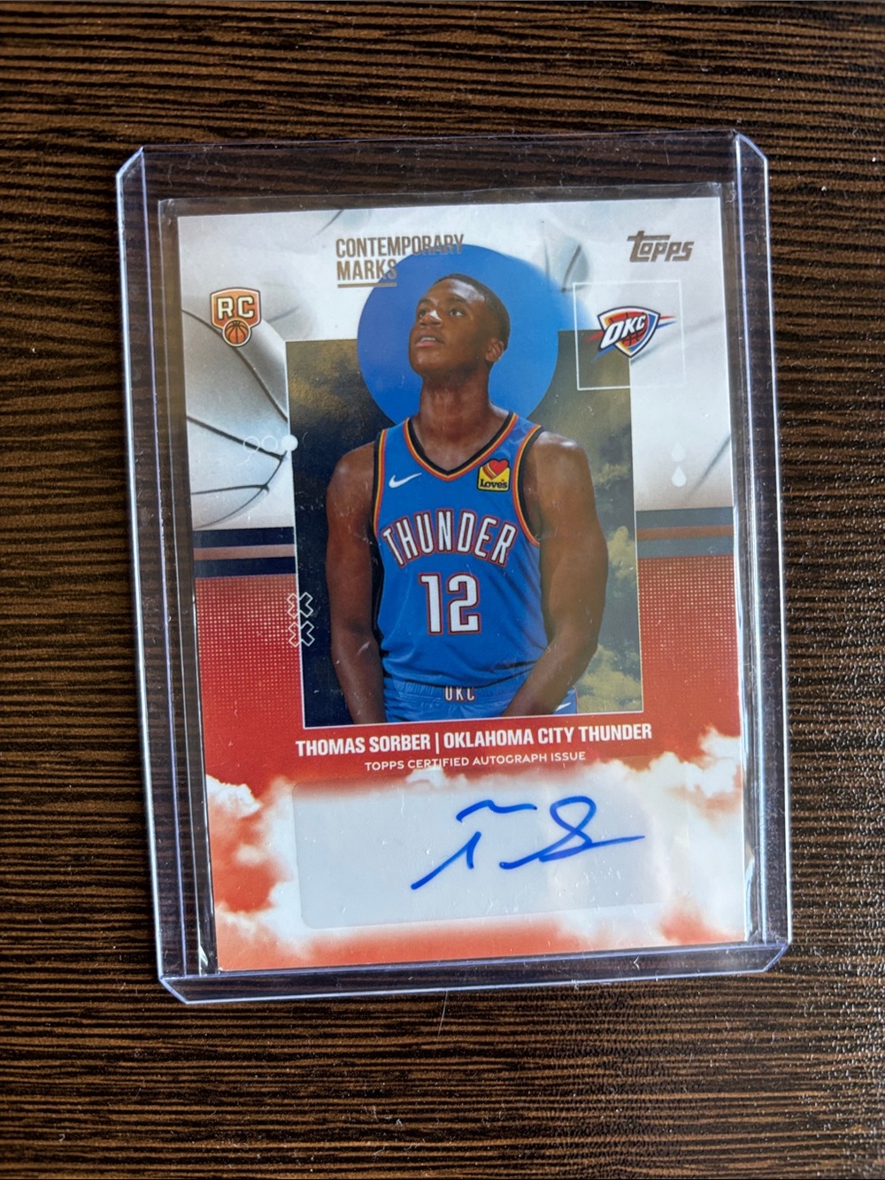 Topps Oklahoma City Thunder Rookie Card - Blue, Orange